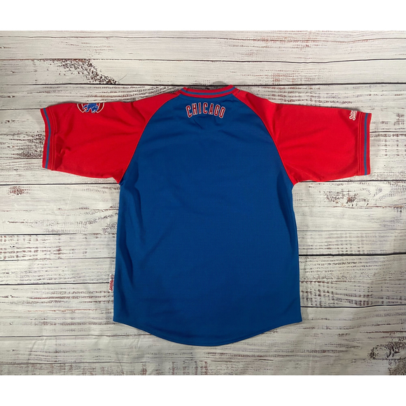 Men's Medium Stitches Chicago Cubs Jersey Tee - Picture 2 of 7